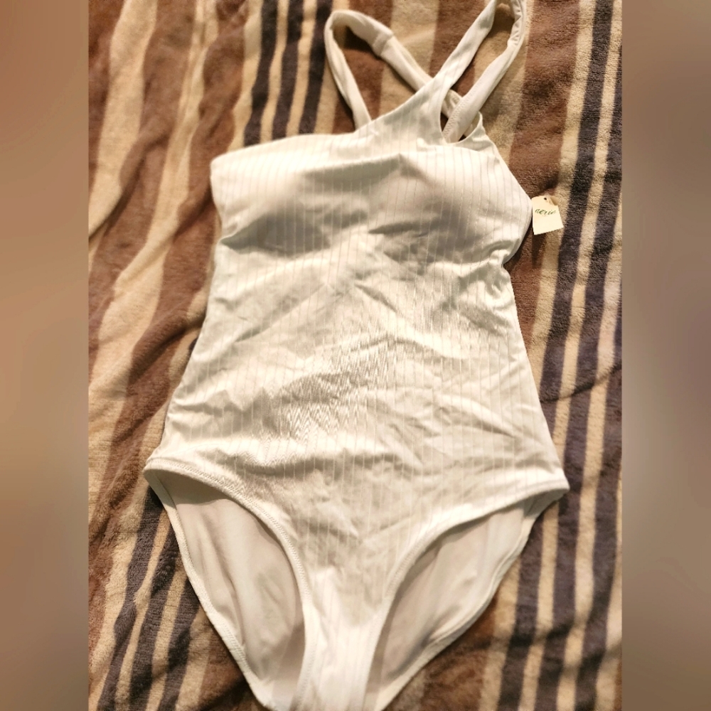 Aerie new with tags, white off the shoulder bodysuit. Size medium